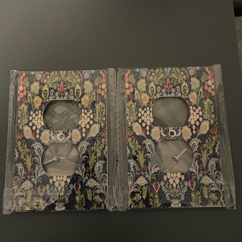 Floral Decorative Light Switch Covers (2)